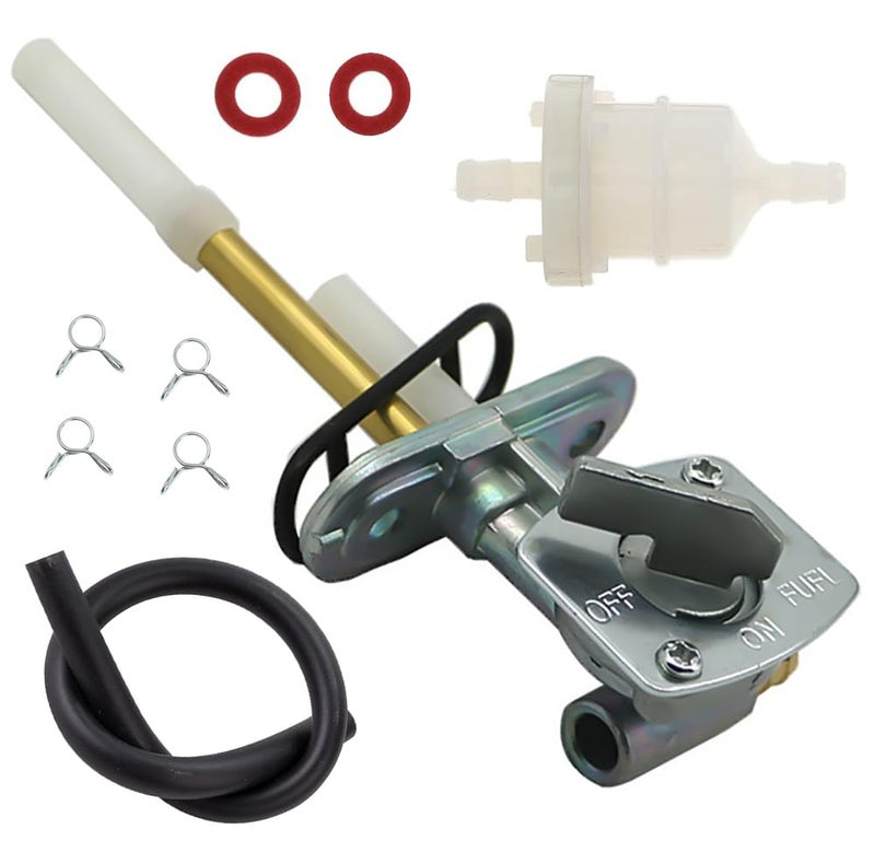 Aniro Moto Fuel Gas Tank Switch Valve Petcock For Suzuki DR200 DR250 DR350 DR350S DR350SE DR650, Fuel Tank Petcock Valve Switch Compatible with Yamaha Blaster 200 YFS200 1988-2006 - Image 1